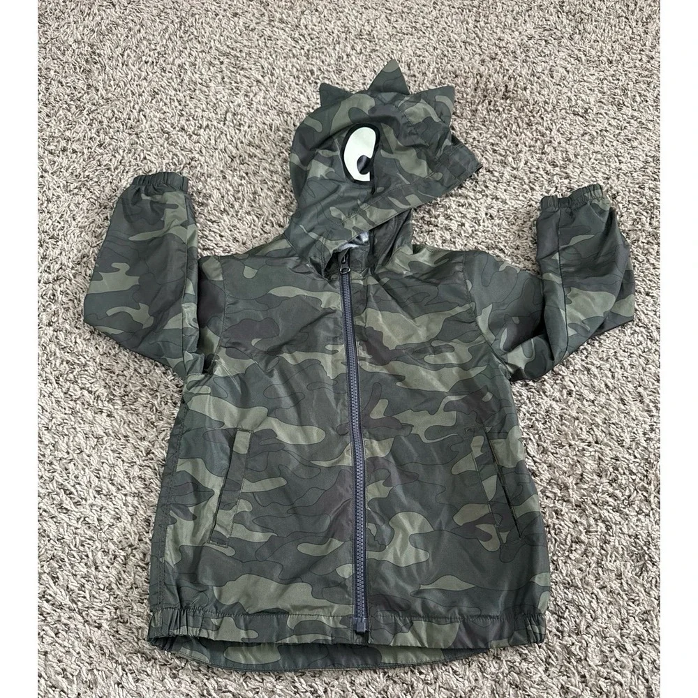 Baby Gap‎ Boys Dino Camo Windbreaker Jacket Size 5